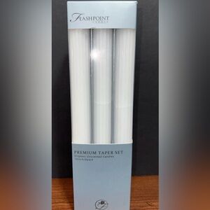Flashpoint Candles Premium Taper Set Of 6 White